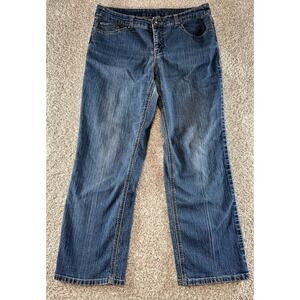 Christopher & Banks Womens Jeans Signature Slimming 10P 10 Petite Embroidered